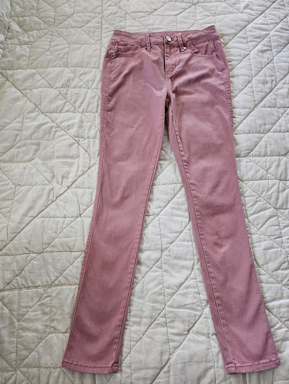 Seven7 High Rise Skinny Fit- Dusty Rose - Size 4 - Picture 8 of 13